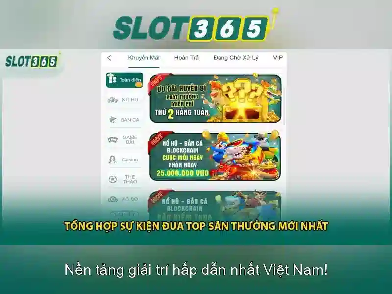 Slot365: Nền tảng chơi slot trực tuyến đáng tin cậy
